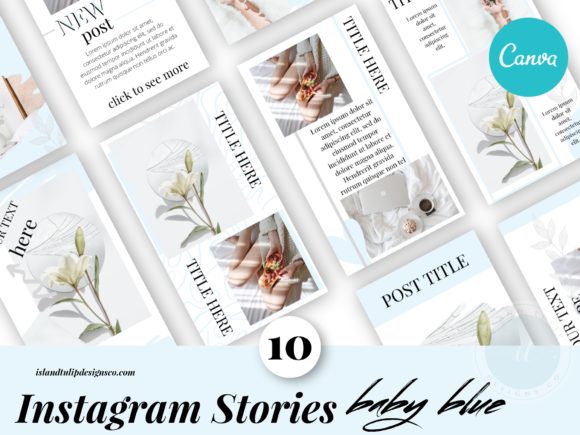 Elevating Brand Consistency with Instagram Stories Canva Templates Blue