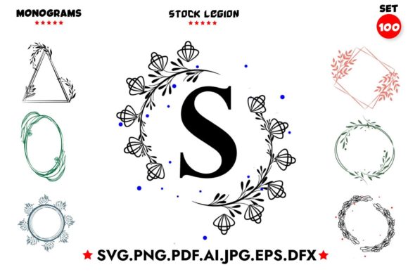 Elevating Brand Identity and Creative Workflows with the Awesome Monogram Frames Design Cut Files Bundle