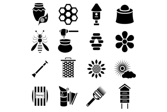 Elevating Digital Design with the Apiary Icons Set, Simple Style