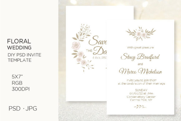 Elevating Event Design with High-Resolution Floral Invitation Card Templates