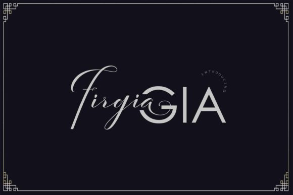 FirgiaGIA: The Handwritten Font That Elevates Modern Design