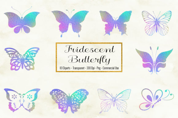 Integrating Iridescent Butterfly Clipart into Professional Creative Workflows