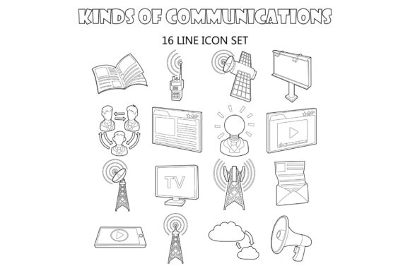 Mastering the Outline Communication Icons Set