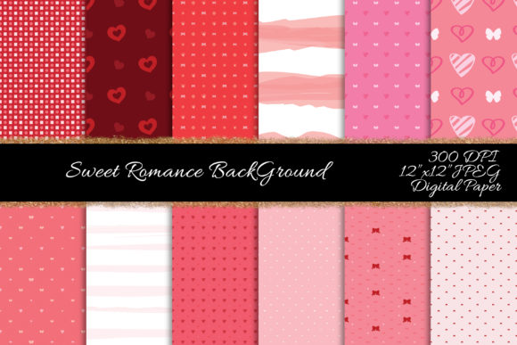 Sweet Valentine Seamless Patterns for Pro Designs