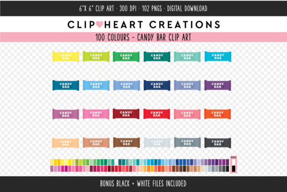 Unlocking Creativity: A Practical Guide to Using Candy Bar Clip Art - 100 Colors