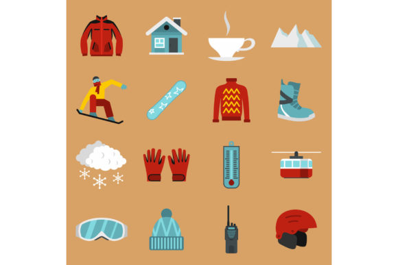 Why a Flat Style Snowboarding Icons Set Is the Secret Weapon for Winter Sports Design